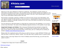 Tablet Screenshot of k9data.com